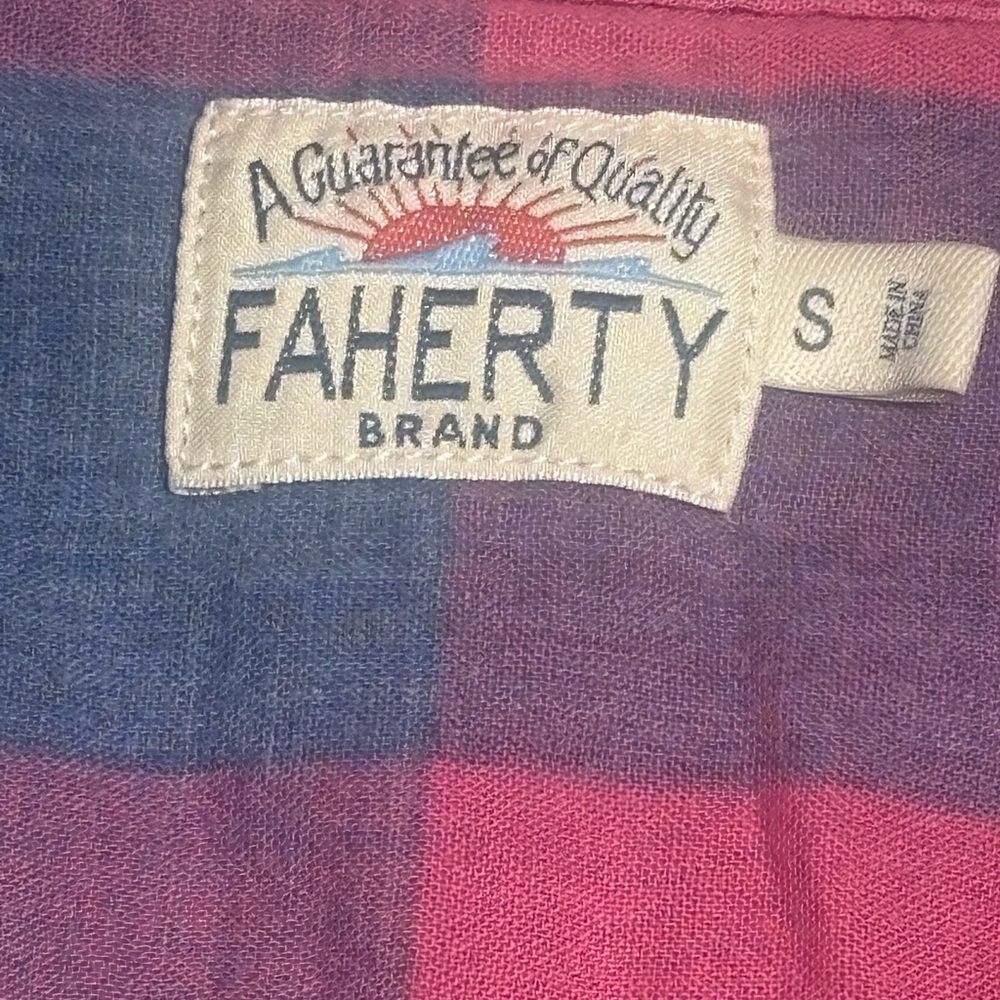 Faherty Soft Flannel Button Down Shirt - image 2